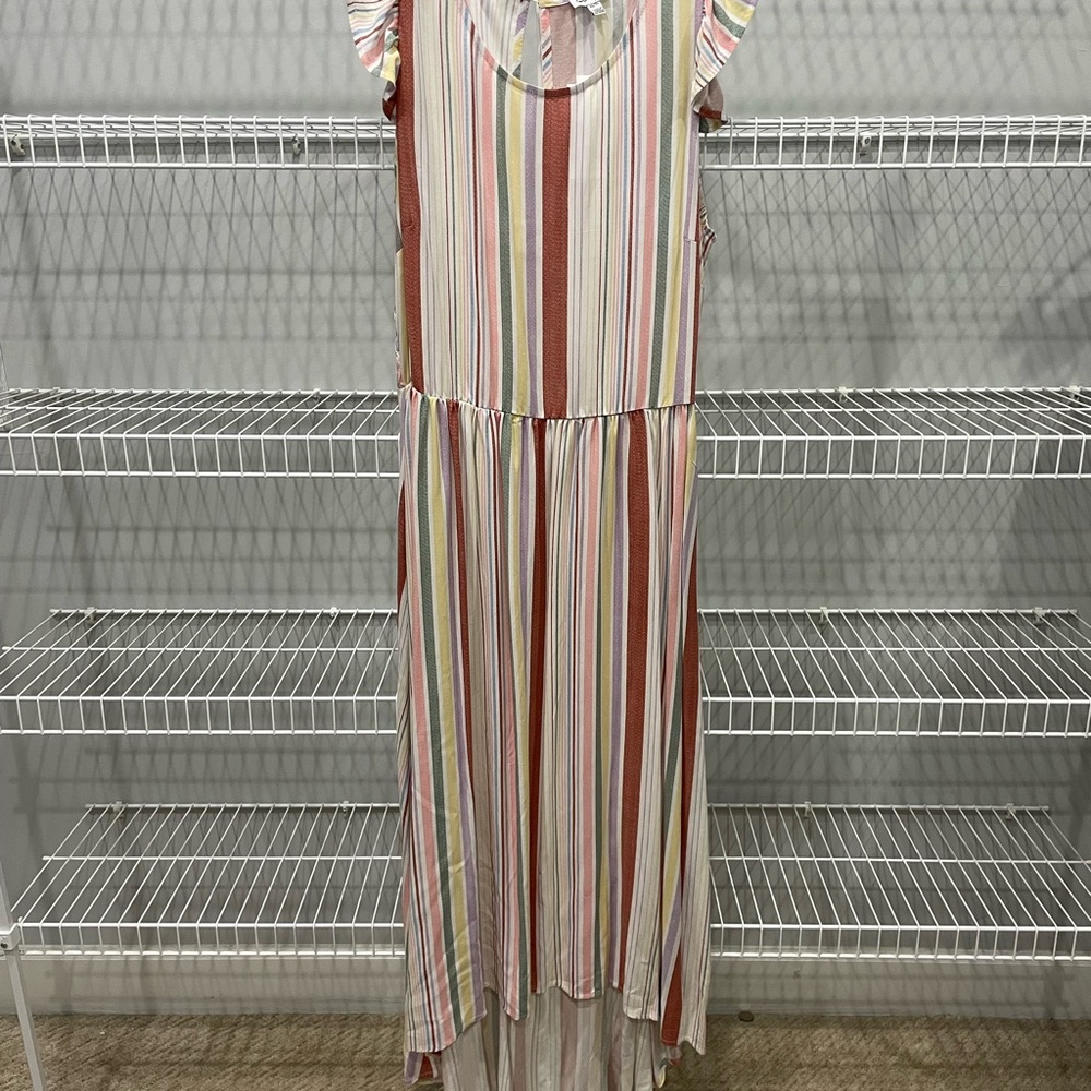 Hi-low maxi dress